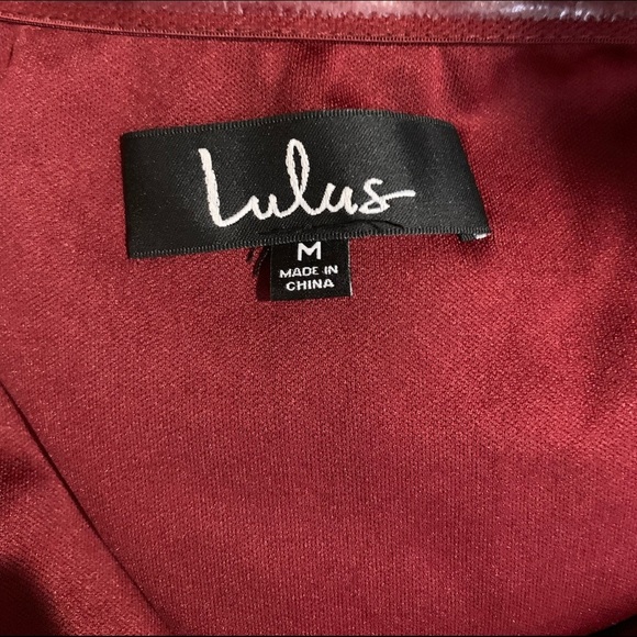 Lulu’s Mila Burgundy Ruffled Off The Shoulder Maxi Dress, size medium. NWT. - Picture 2 of 9